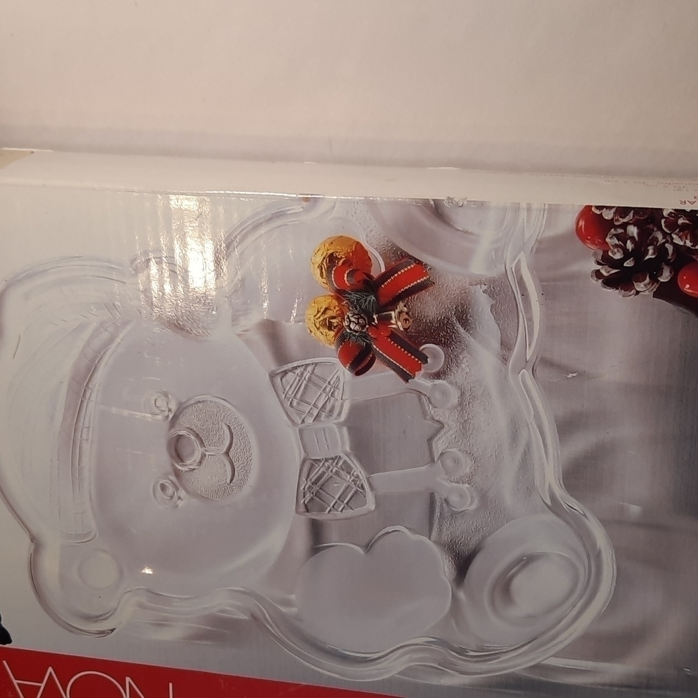 Holiday Santa Bear Glass Platter - Picture 7 of 7